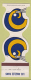 Matchbook Cover - Los Angeles Rams Football 1985 Overite Trucking