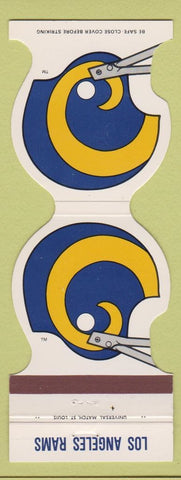 Matchbook Cover - Los Angeles Rams Football 1985 Rum Runners Seal Beach CA