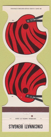 Matchbook Cover - Cincinnati Bengals Football 1981 Goof Factory Outlet