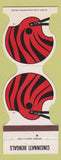 Matchbook Cover - Cincinnati Bengals Football 1982 Colonel's Flask Florence KY