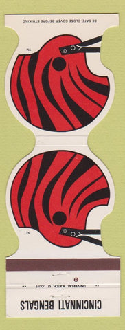 Matchbook Cover - Cincinnati Bengals Football 1982 Colonel's Flask Florence KY