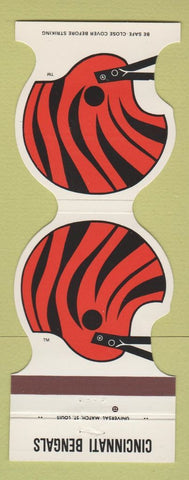 Matchbook Cover - Cincinnati Bengals Football 1986 Hilton Troy MI