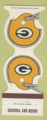 Matchbook Cover - Green Bay Packers Football 1982 Grosenick's Brookfield WI