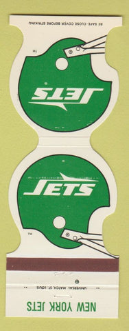 Matchbook Cover - New York Jets Football 1981 Ettco Wire Ridgewood NY WEAR