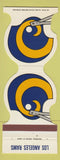Matchbook Cover Los Angeles Rams Football 1980 Scoreboard Anaheim Studio City CA