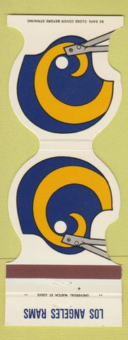 Matchbook Cover Los Angeles Rams Football 1980 Scoreboard Anaheim Studio City CA