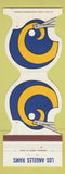 Matchbook Cover - Los Angeles Rams Football 1981 El Cholo Mexican Orange CA