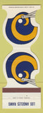 Matchbook Cover - Los Angeles Rams Football 1981 Heritage Bank WEAR