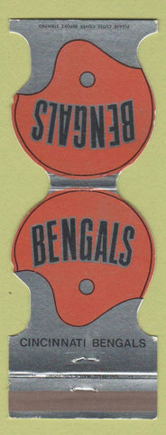 Matchbook Cover - Cincinnati Bengals Football 1972 Schedule Hunter Savings