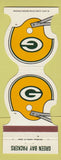 Matchbook Cover - Green Bay Packers Football 1986 Restaurants