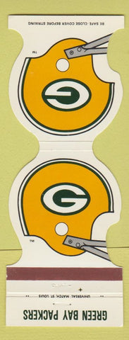 Matchbook Cover - Green Bay Packers Football 1986 Restaurants