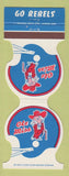 Matchbook Cover - Ole Miss Rebels Football 1982 WKKE Radio 1180 AM