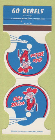 Matchbook Cover - Ole Miss Rebels Football 1982 WKKE Radio 1180 AM