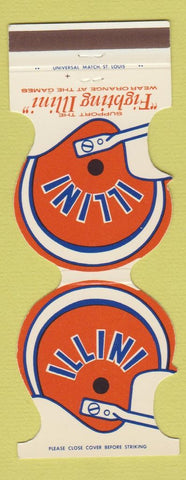 Matchbook Cover - Illinois Illini Football 1975 Bank Champaign IL