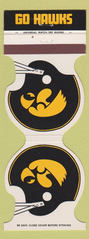 Matchbook Cover - Iowa Hawkeyes Football 1981 Climate Control Iowa City IA