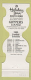Matchbook Cover - Notre Dame Irish Football 1985 Holiday Inn South Bend IN