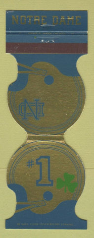 Matchbook Cover - Notre Dame Irish Football 1981 Discount Liquor South Bend IN