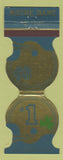 Matchbook Cover - Notre Dame Irish Football 1980 Sobieski Savings South Bend IN