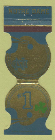 Matchbook Cover - Notre Dame Irish Football 1980 Sobieski Savings South Bend IN