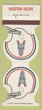 Matchbook Cover - Houston Oilers Football 1982 Odessa 66 Credit Union TX
