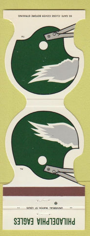 Matchbook Cover - Philadelphia Eagles Football 1981 Warwick Hotel PA