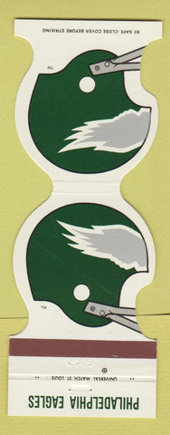 Matchbook Cover - Philadelphia Eagles Football 1981 Bethlehem PA Credit Union