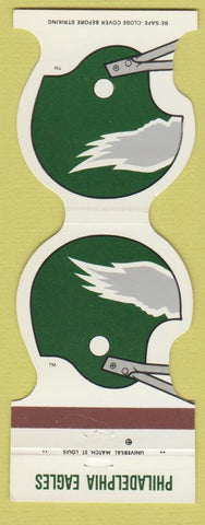 Matchbook Cover - Philadelphia Eagles Football 1982 Sahron Savings Darby PA