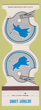 Matchbook Cover - Detroit Lions Football 1983 Hastings MI Savings Lake Odessa