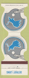 Matchbook Cover - Detroit Lions Football 1985 Ticket Info