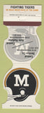 Matchbook Cover - Missouri Tigers Football 1985 Crown Supply St Louis MO