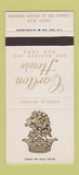 Matchbook Cover - Carlton House Hotel New York City 30 Stk SAMPLE