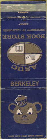 Matchbook Cover - Cal Berkeley CA Bears 1969 football schedule WORN