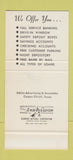 Matchbook Cover - First State Bank Alice TX 30 Stk SAMPLE