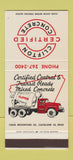 Matchbook Cover - Clifton Concrete Cleveland OH truck 30 Stk SAMPLE