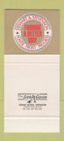 Matchbook Cover - Stewart & Stevenson Generator 30 Stk SAMPLE