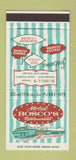 Matchbook Cover - Motel Bosco's Restaurant Slidell LA 30 Stk SAMPLE