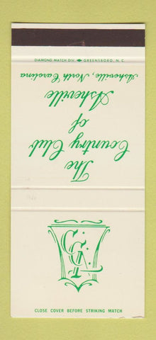 Matchbook Cover - Country Club of Asheville NC 30 Stk SAMPLE