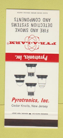 Matchbook Cover - Fire Alarm Pyrotronics Cedar Knolls NJ 30 Stk SAMPLE