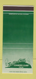 Matchbook Cover - Rollings Hills Country Club Tulsa OK 30 Stk SAMPLE