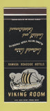 Matchbook Cover - Viking Room Ramada Hotel Champaign IL 30 Stk SAMPLE