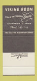 Matchbook Cover - Viking Room Ramada Hotel Champaign IL 30 Stk SAMPLE