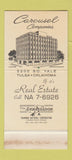 Matchbook Cover - Carousel Real Estate Tulsa OK 30 Stk SAMPLE