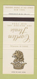 Matchbook Cover - Carlton House Hotel New York City 30 Stk SAMPLE