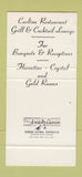 Matchbook Cover - Carlton House Hotel New York City 30 Stk SAMPLE