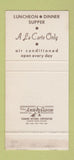 Matchbook Cover - North Shore Steak House Great Neck LI NY 30 Stk SAMPLE