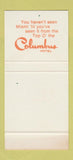 Matchbook Cover - Columbus Hotel Miami FL WEAR 30 Stk SAMPLE