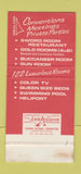 Matchbook Cover - Capital Cabana Motor Inn Columbia SC girlie WEAR 30 Stk SAMPLE