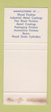 Matchbook Cover - Mobil oil gas Chemical Azusa CA Beaumont TX 30 Stk SAMPLE