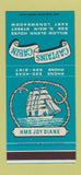 Matchbook Cover - Captains Cabin East Longmeadow MA 30 Stk SAMPLE