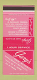 Matchbook Cover - Gary's Hair Salon New York City 30 Stk SAMPLE